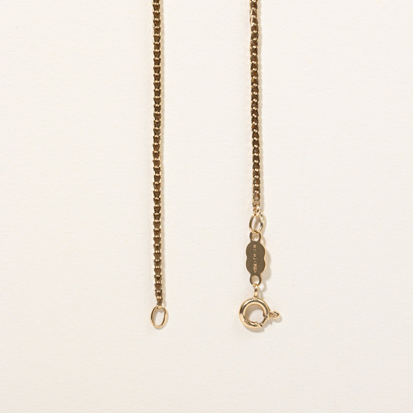 18k Yellow Gold Wheat Chain | 26" |