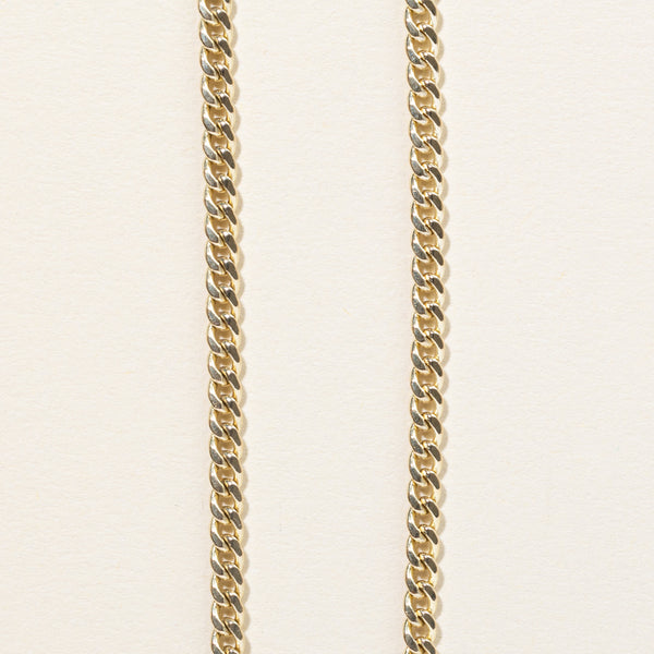 10k Yellow Gold Curb Link Chain | 26