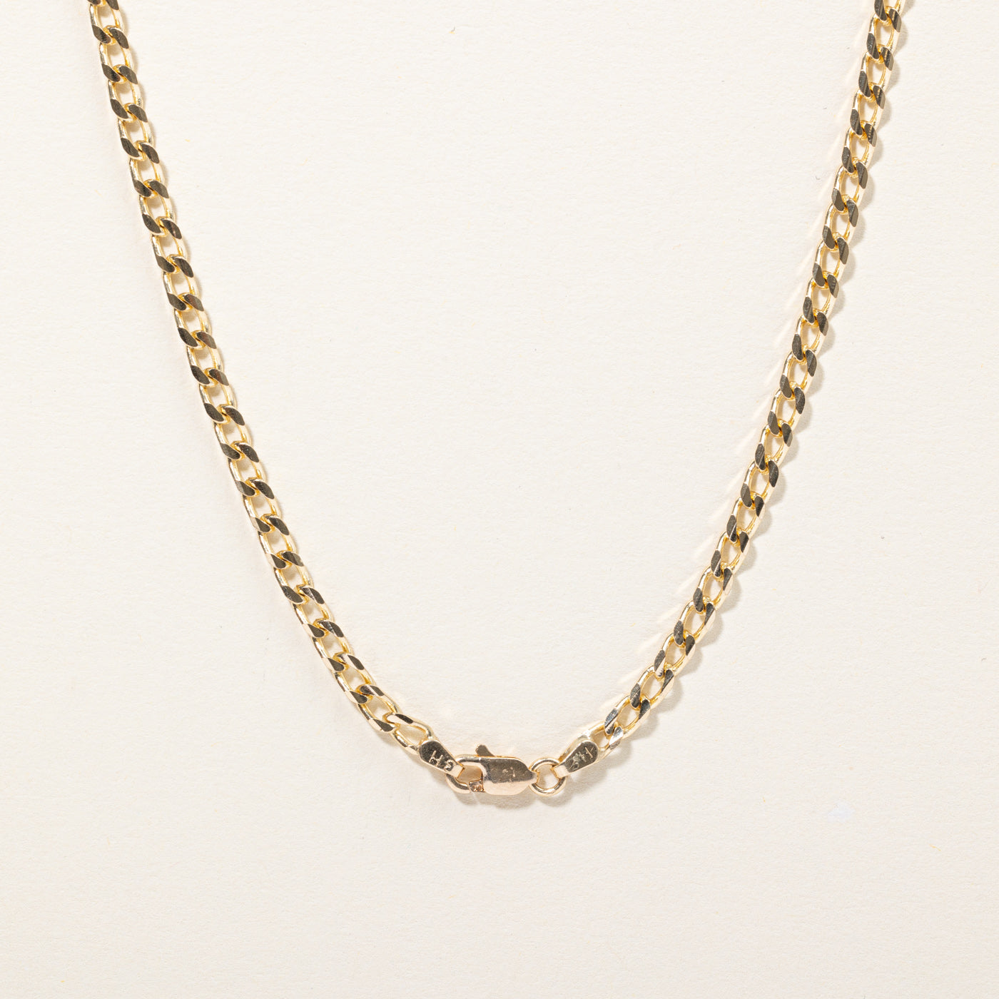 10k Yellow Gold Curb Link Chain | 18