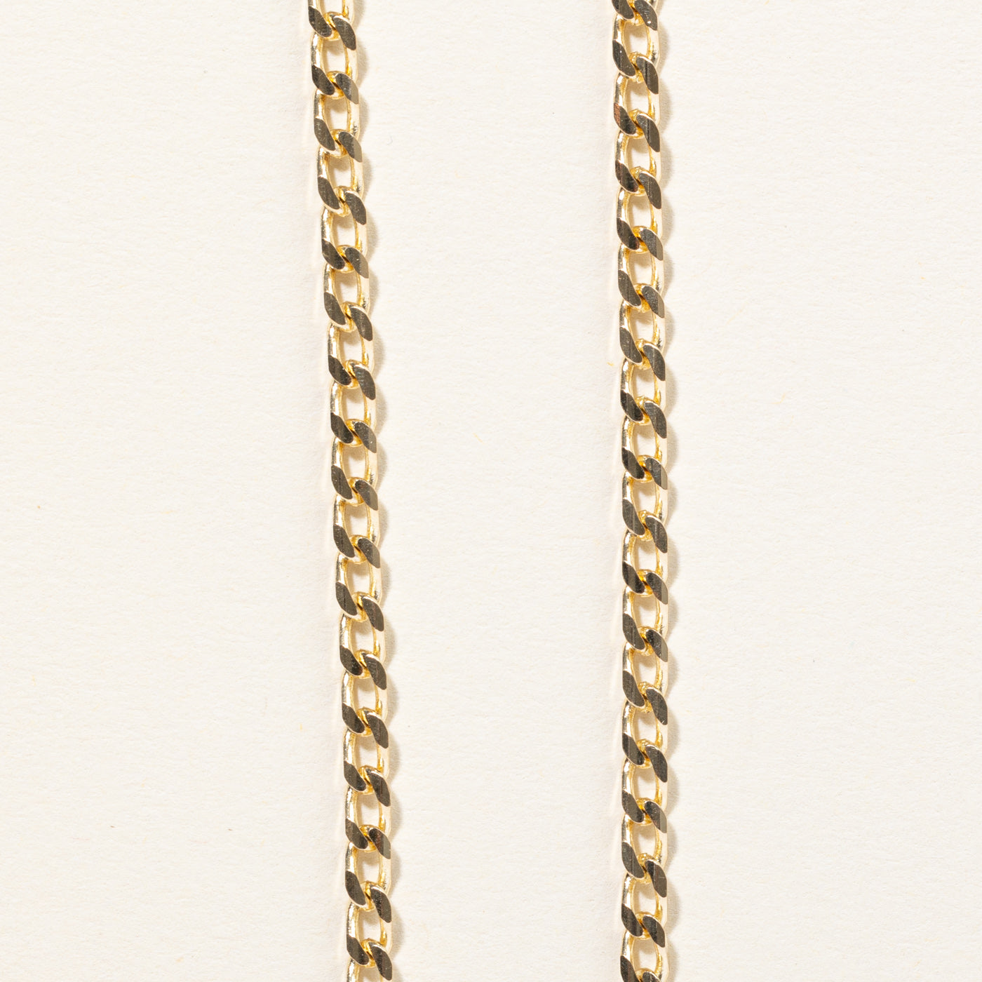 10k Yellow Gold Curb Link Chain | 18