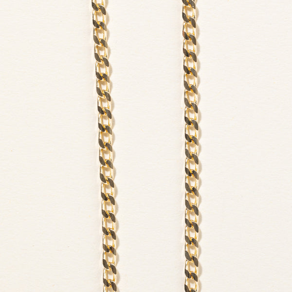 10k Yellow Gold Curb Link Chain | 18