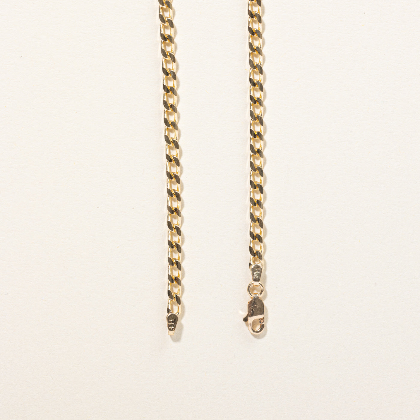 10k Yellow Gold Curb Link Chain | 18