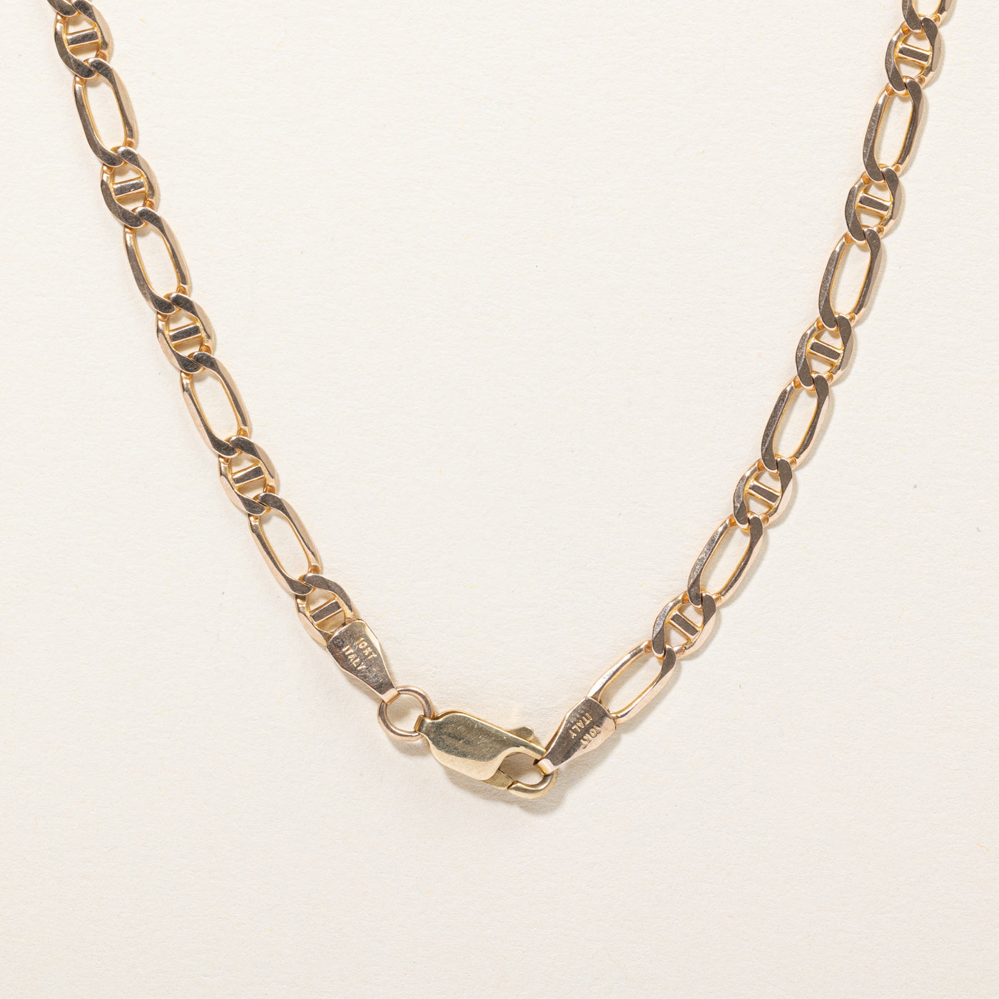 10k Yellow Gold Figarucci Link Chain | 24" |
