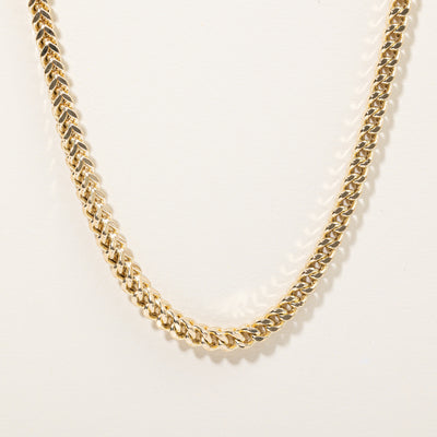 10k Yellow Gold Birdcage Link Chain | 27