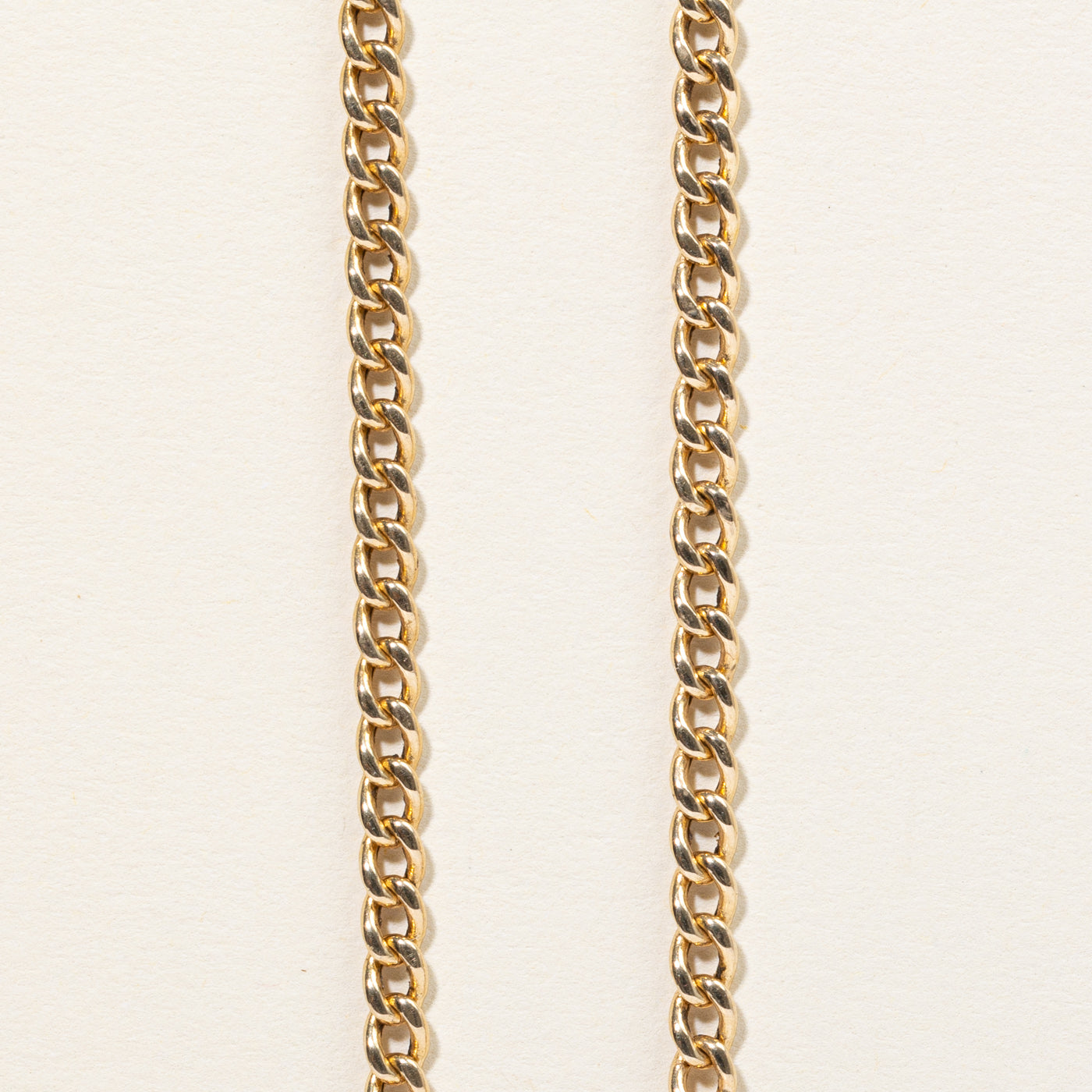 14k Yellow Gold Graduated Width Curb Link Chain | 18" |