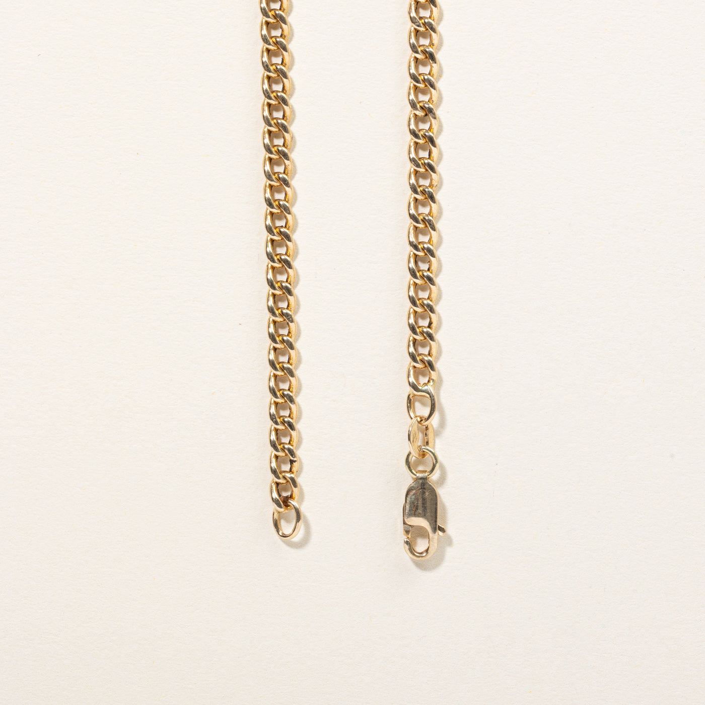 14k Yellow Gold Graduated Width Curb Link Chain | 18" |