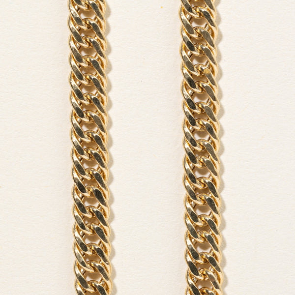 18k Yellow Gold Double Curb Chain | 22