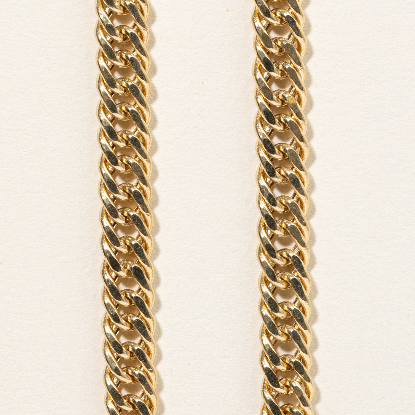 18k Yellow Gold Double Curb Chain | 22" |