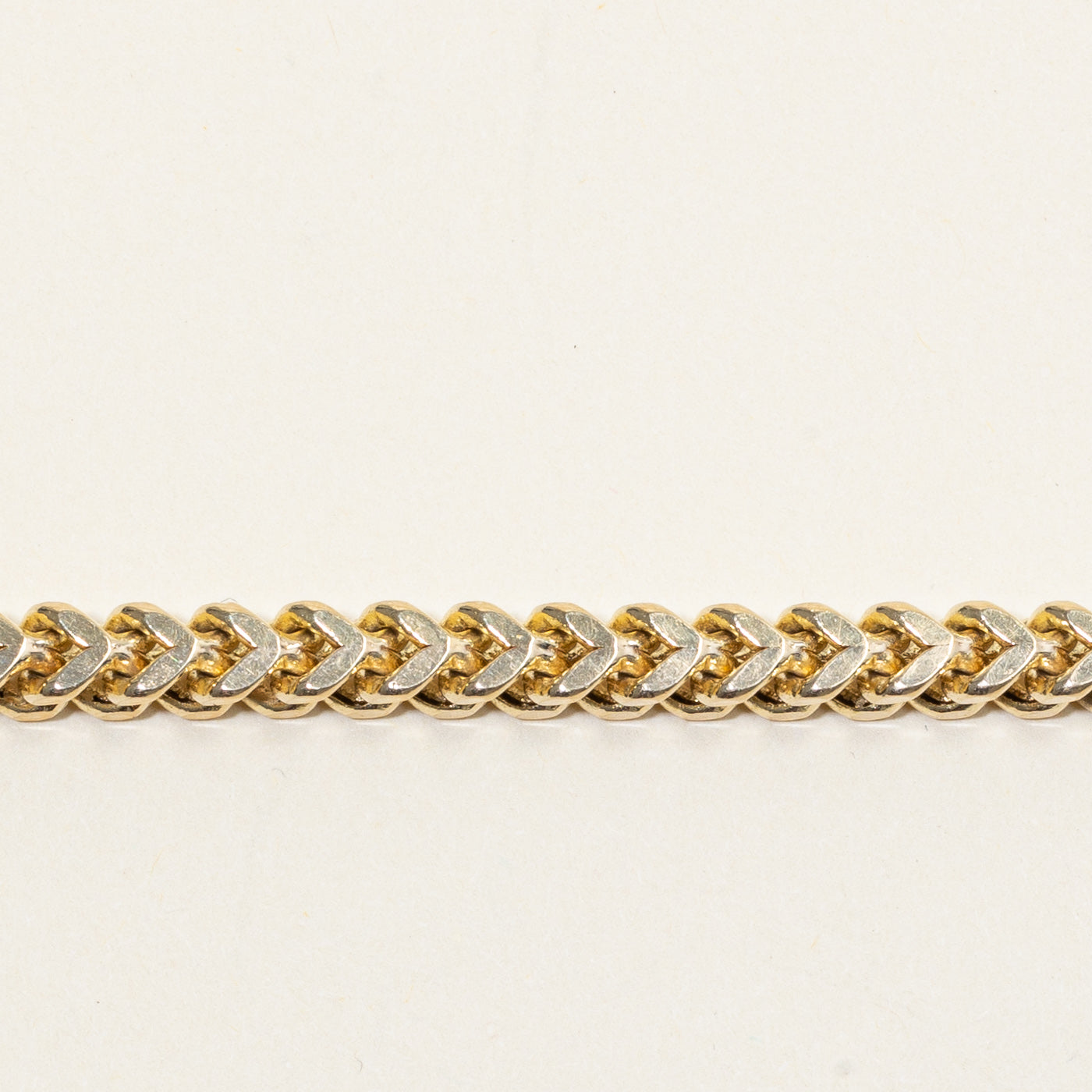 10k Yellow Gold Wheat Chain Bracelet | 7.75