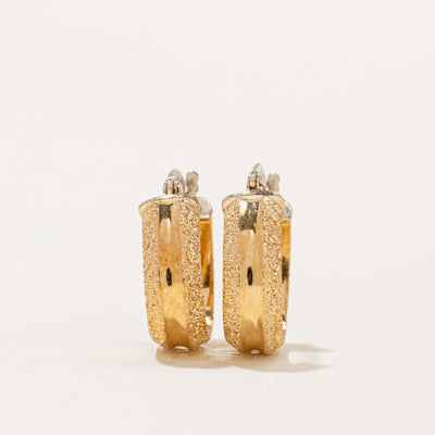 18k Yellow Gold Hoop Earrings