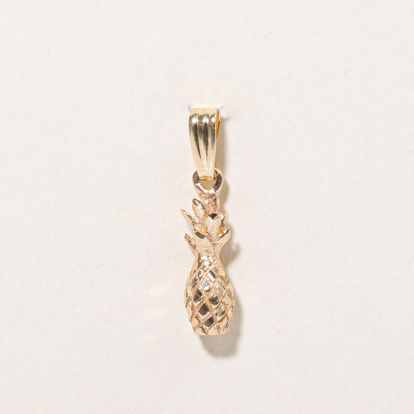 14k Yellow Gold Pineapple Charm
