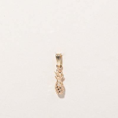 14k Yellow Gold Pineapple Charm