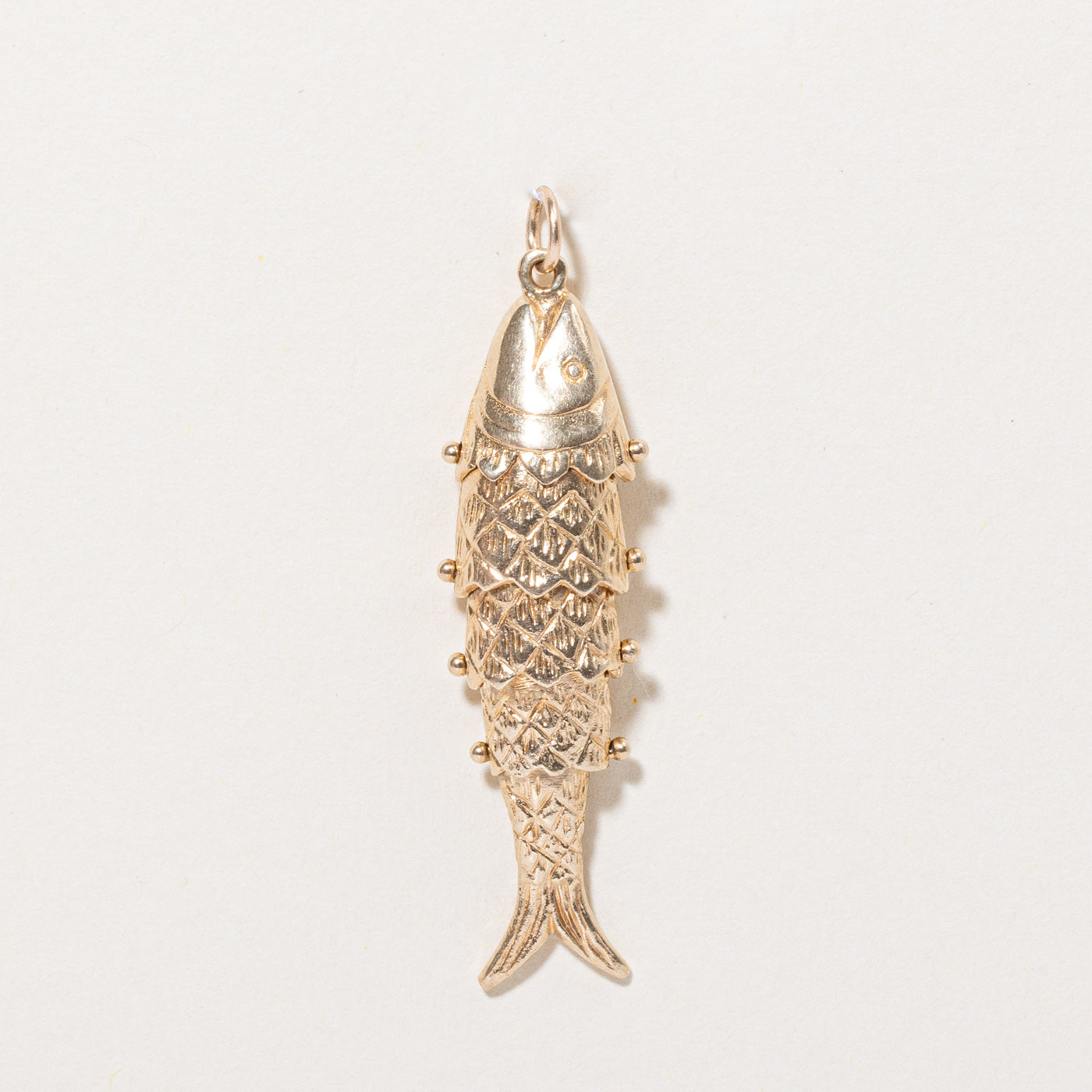 10k Yellow Gold Fish Pendant