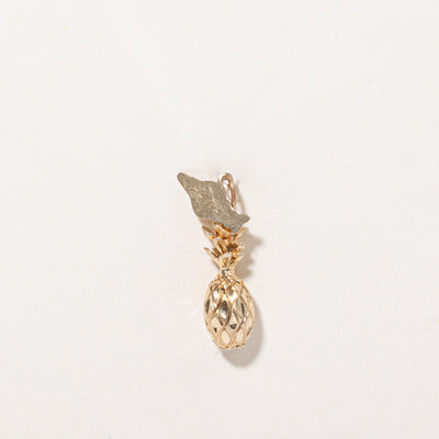 14k Yellow Gold Hawaii Pineapple Charm