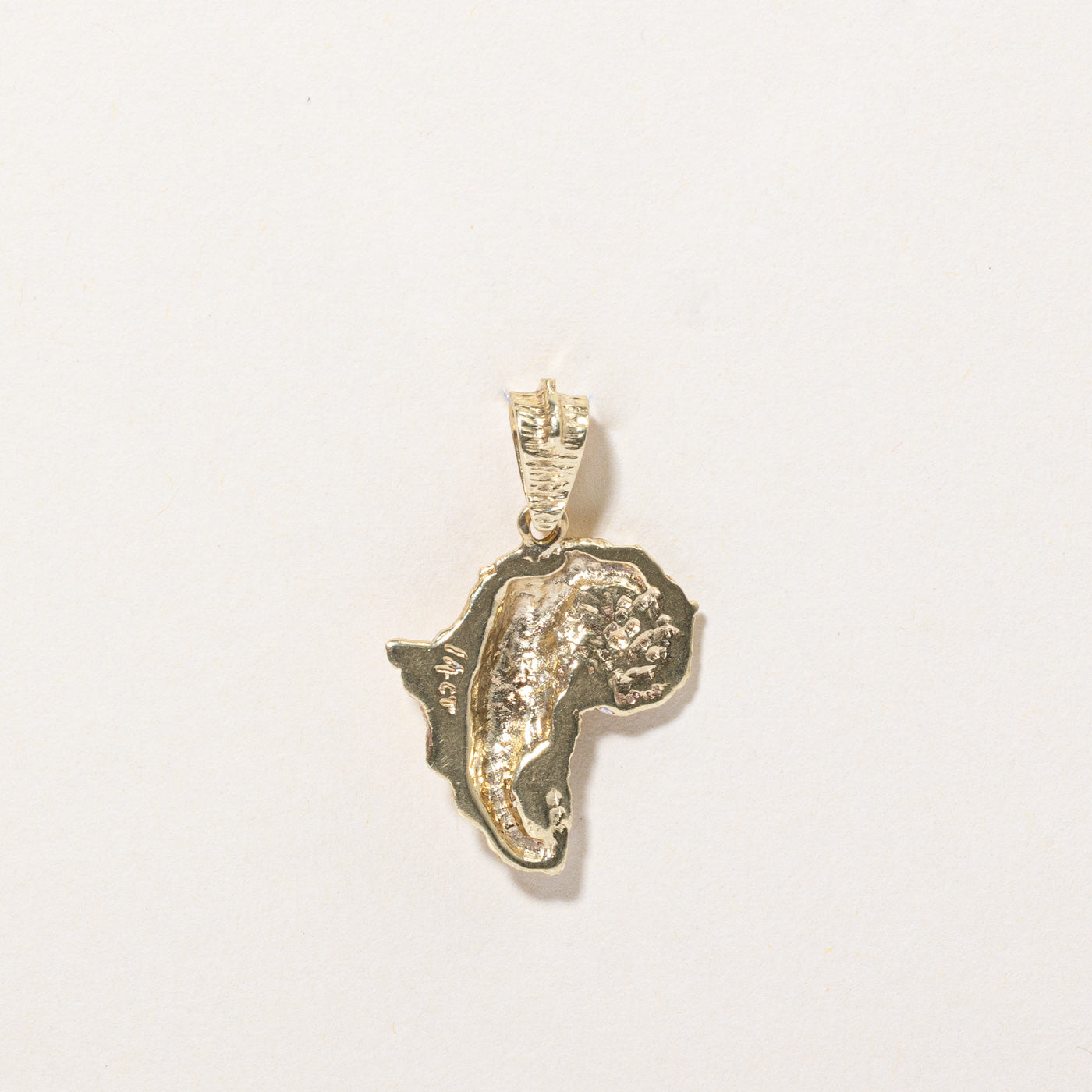 14k Two Tone Gold Elephant Pendant