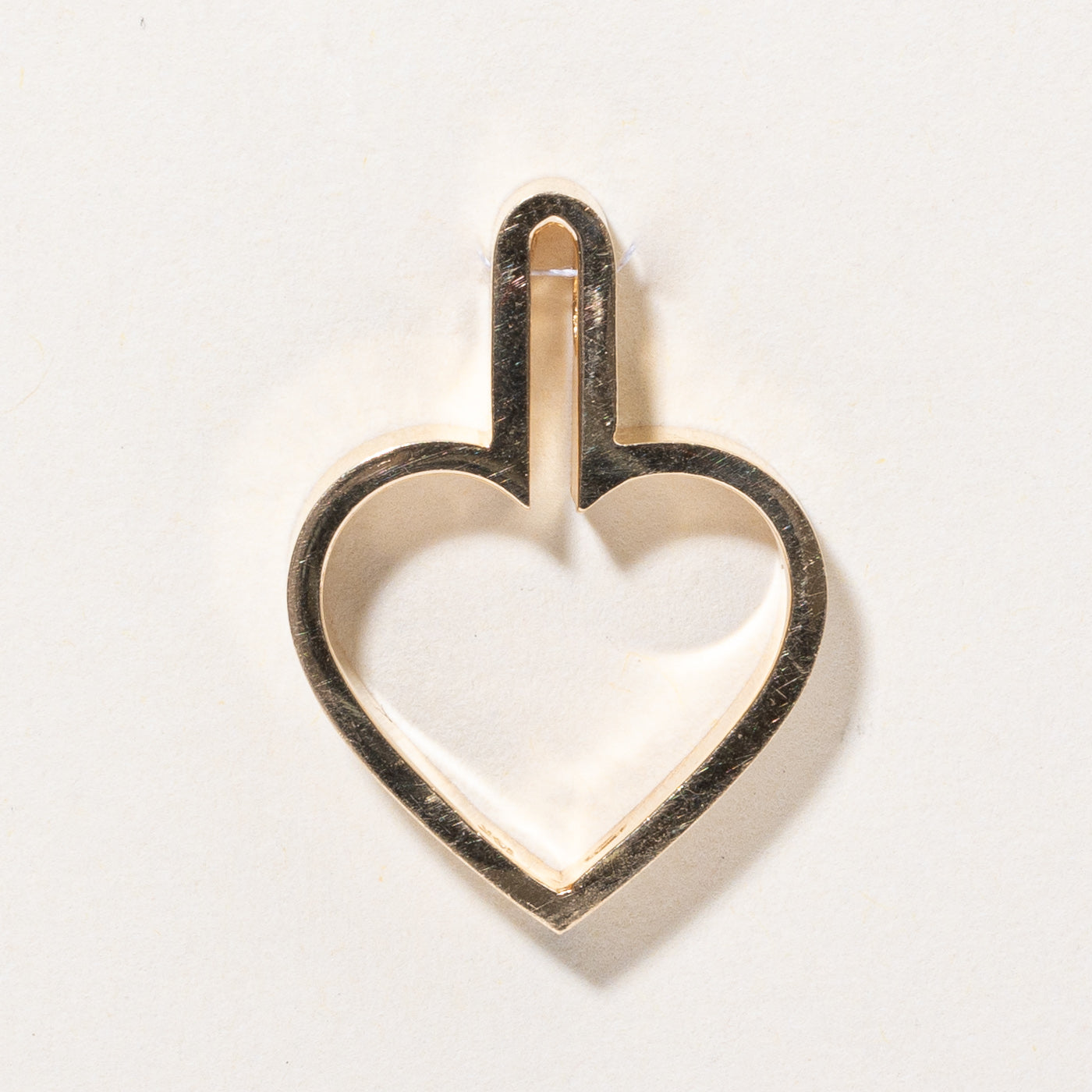 14k Yellow Gold Heart Pendant