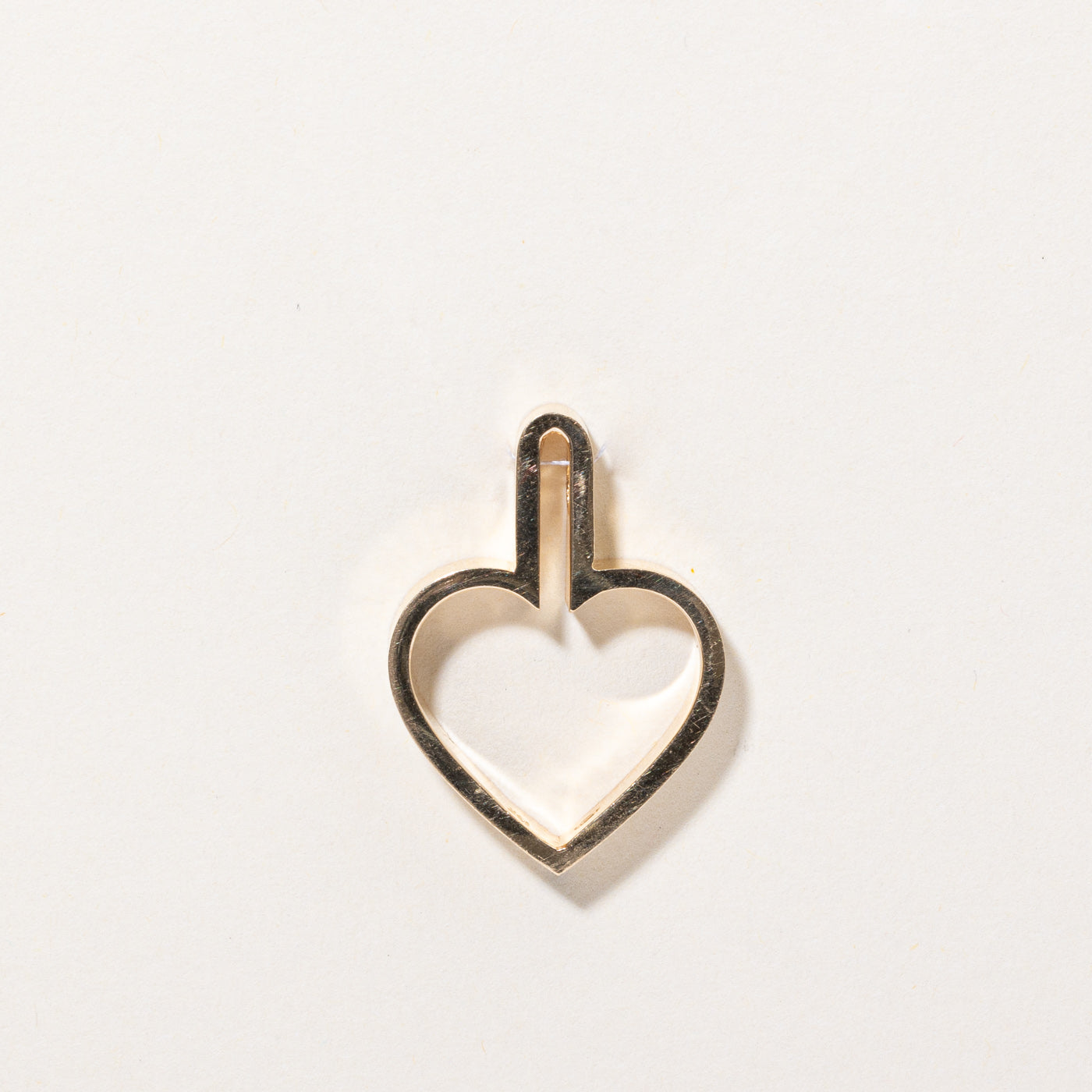 14k Yellow Gold Heart Pendant