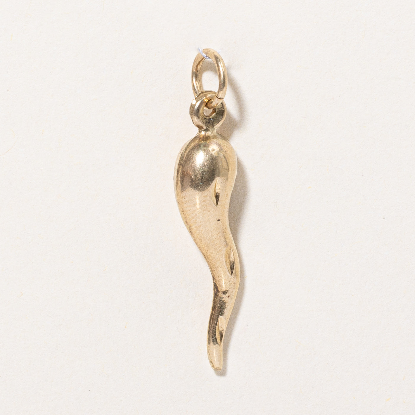Breloque Cornicello en or jaune 10 carats 