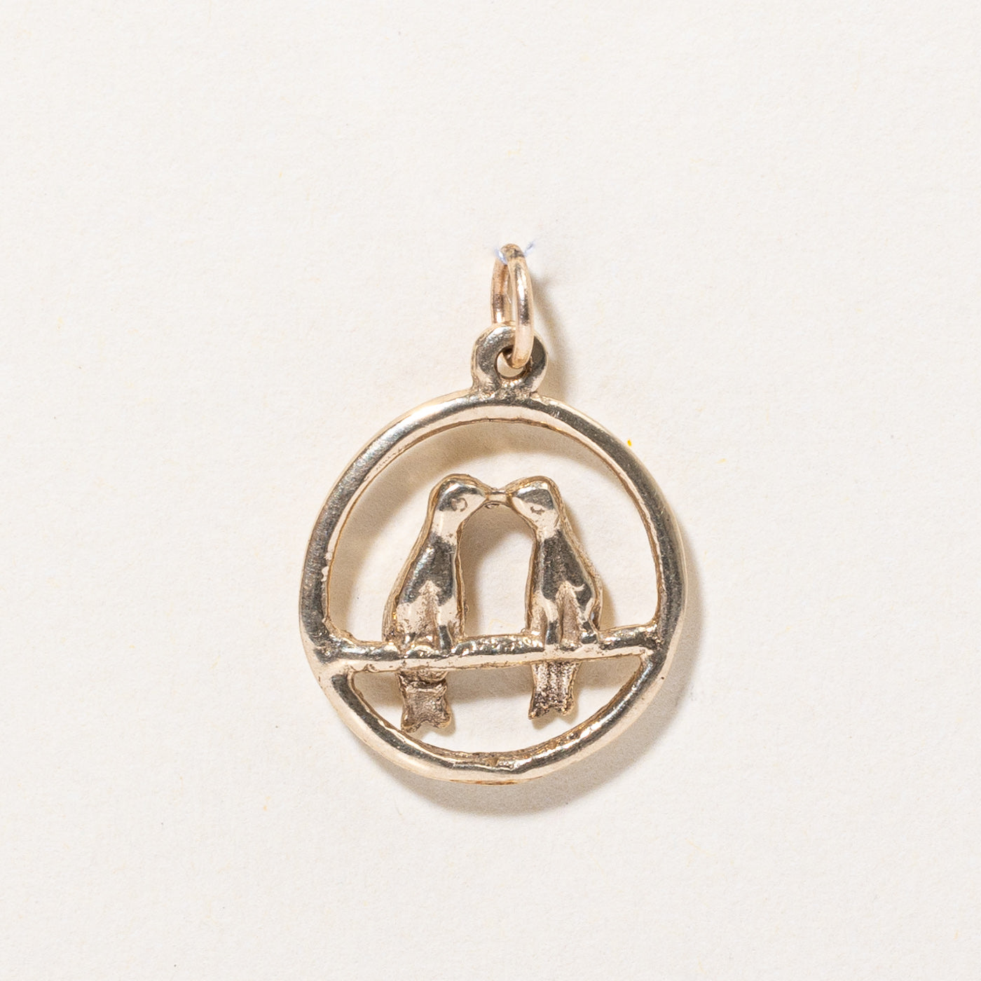 Breloque oiseau en or jaune 10 carats 
