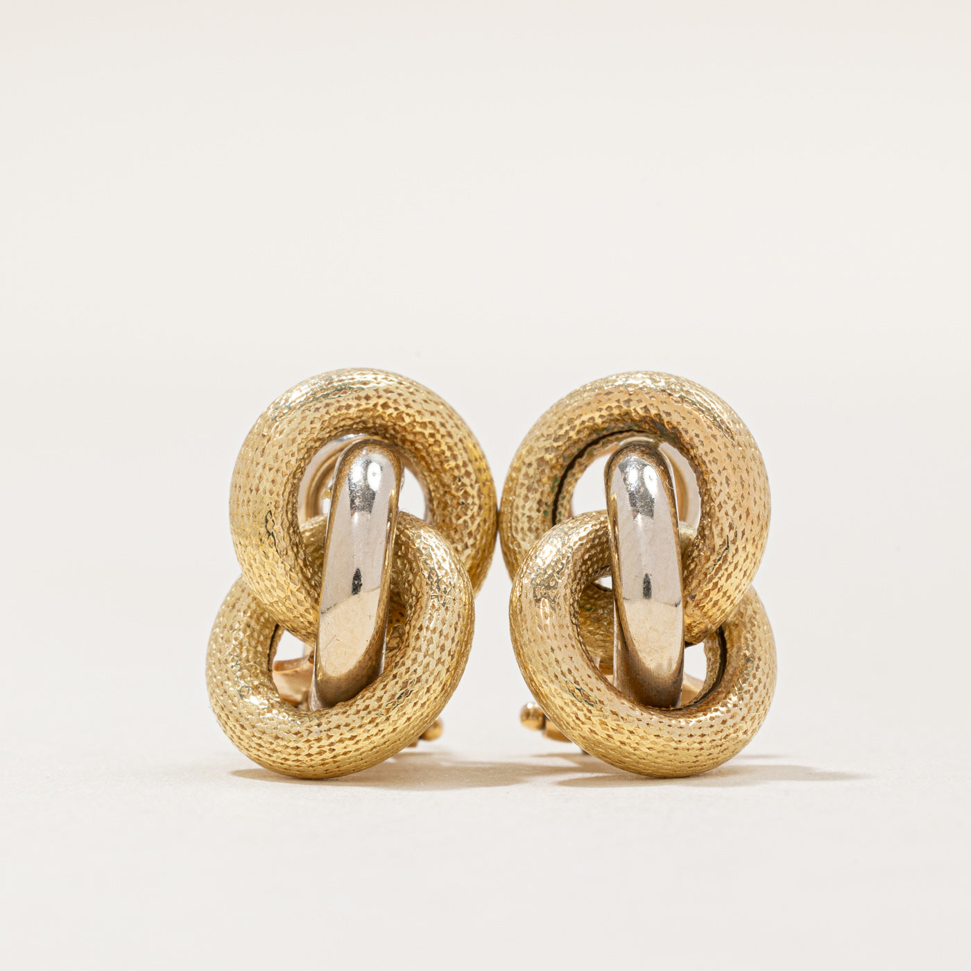 14k Yellow Gold Knot Earrings