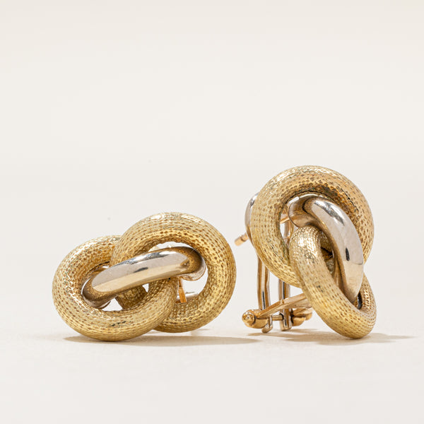 14k Yellow Gold Knot Earrings