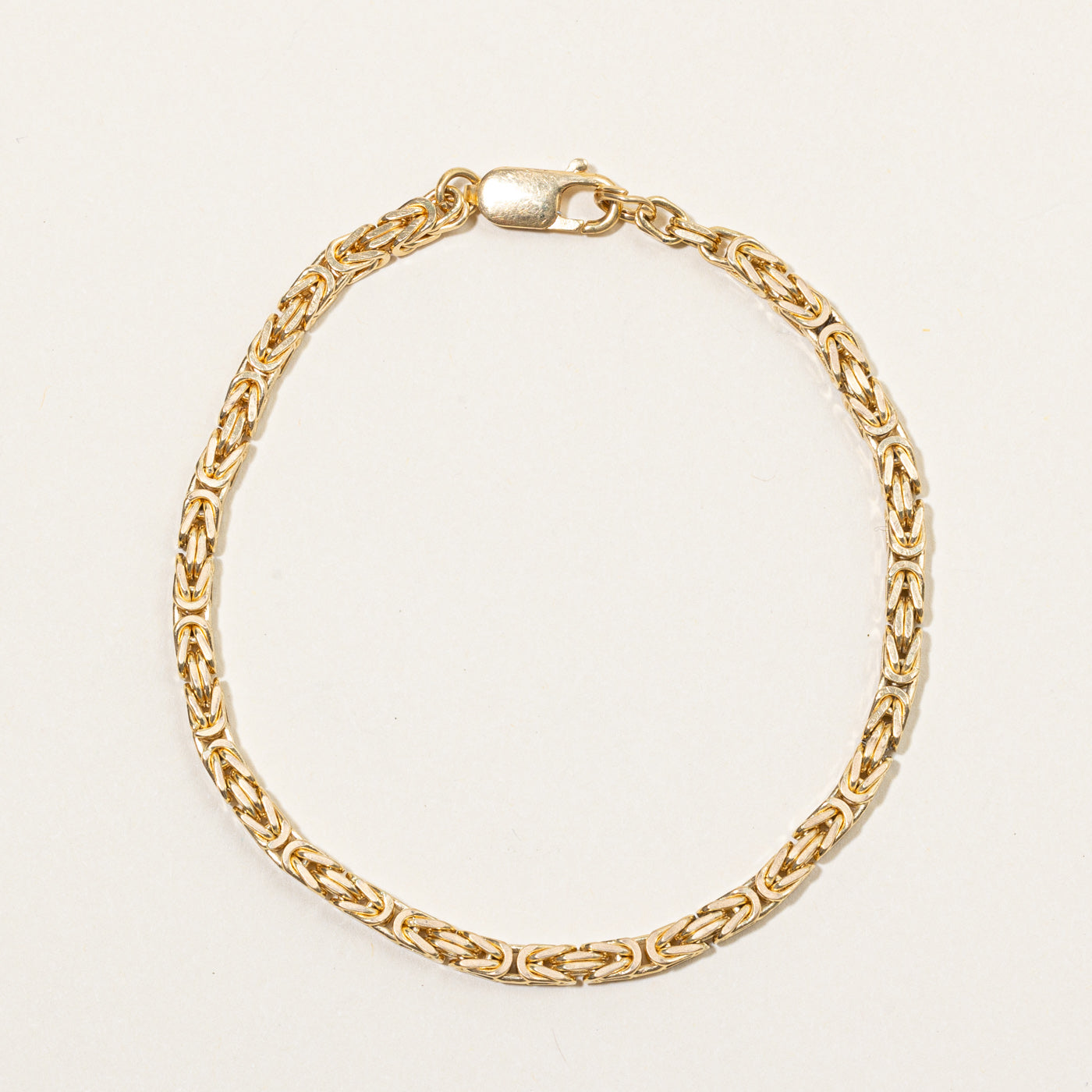 18k Yellow Gold Byzantine Link Bracelet | 8" |