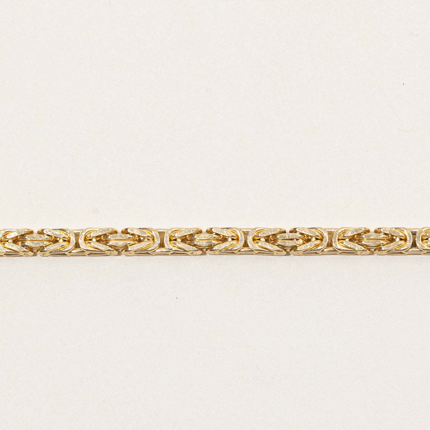 18k Yellow Gold Byzantine Link Bracelet | 8" |