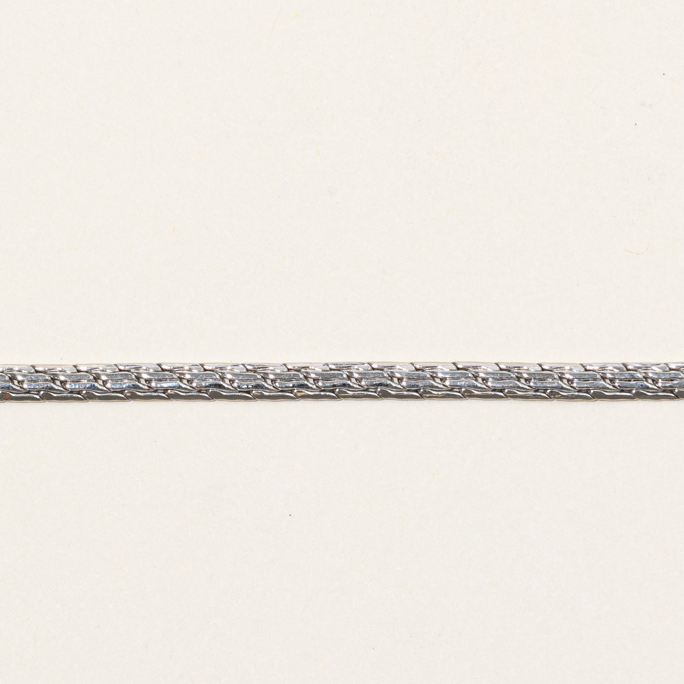14k White Gold Woven Link Bracelet | 7.25" |