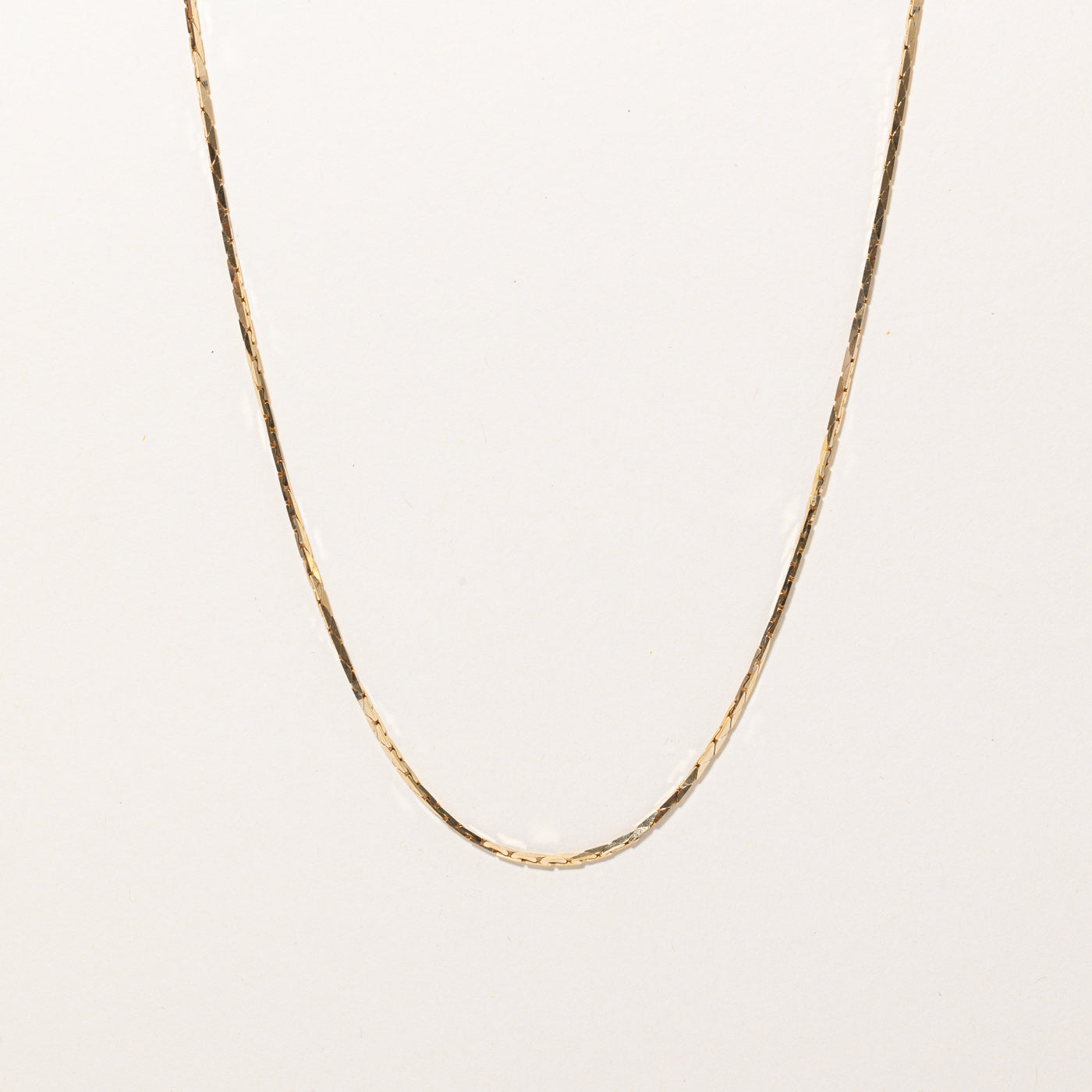 Chaîne Cobra en or jaune 14 carats | 24" | 