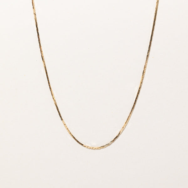 14k Yellow Gold Cobra Chain | 24