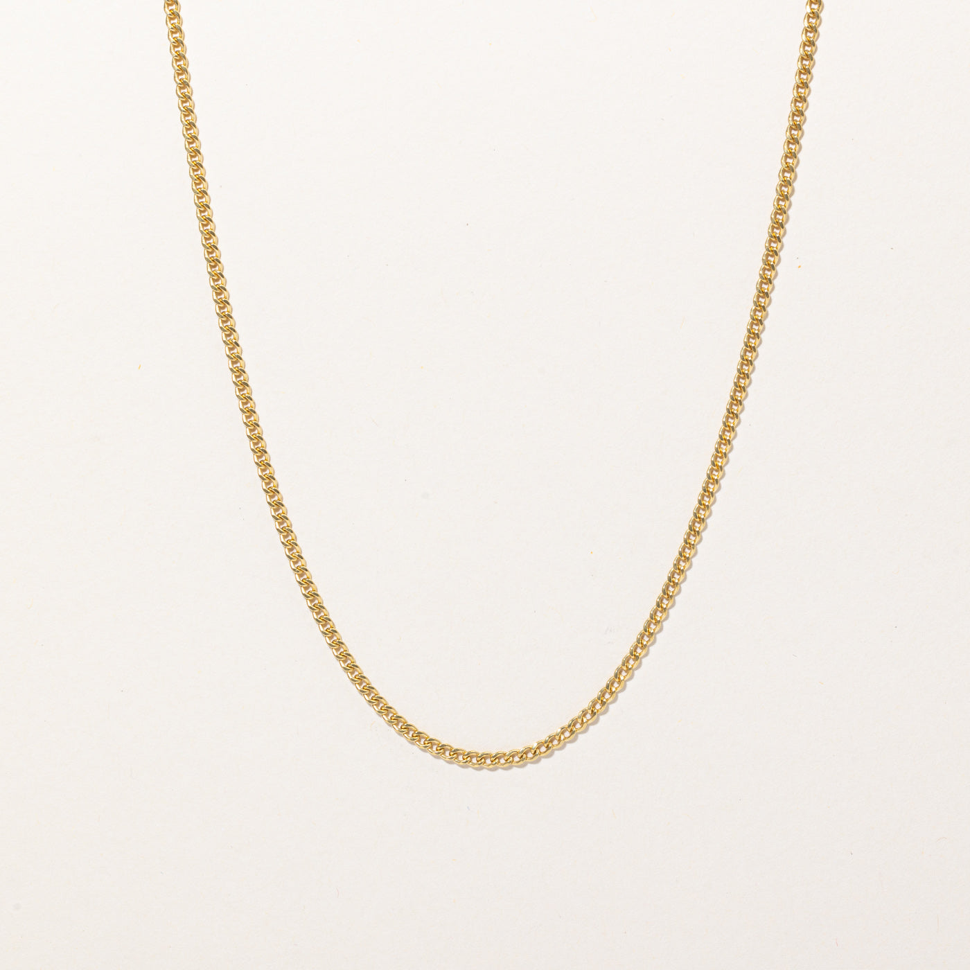 18k Yellow Gold Curb Link Chain | 22" |