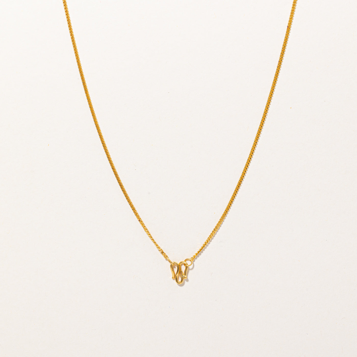 24k Yellow Gold Fish Pendant Necklace | 16" |