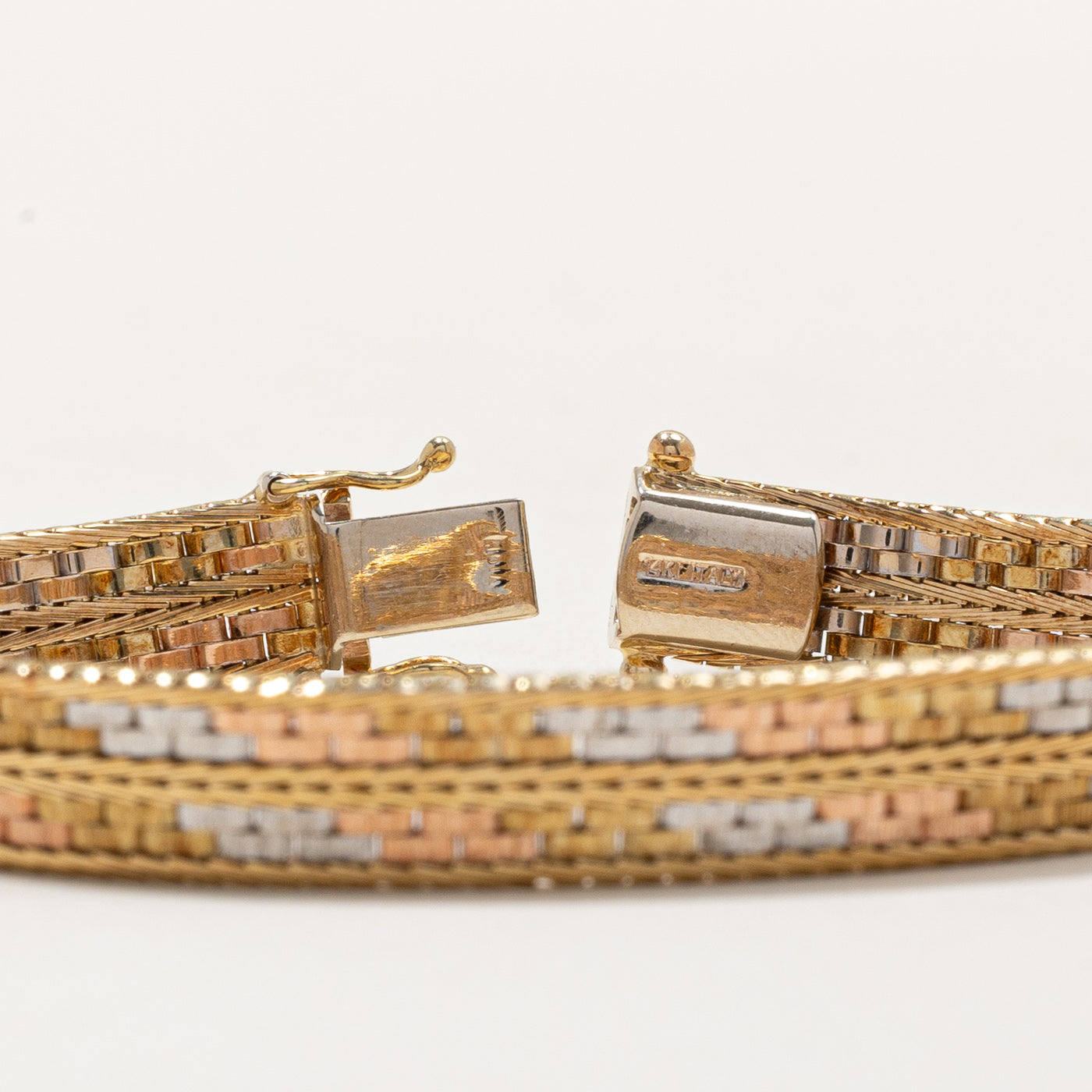 14k Tri Tone Gold Bracelet | 7" |