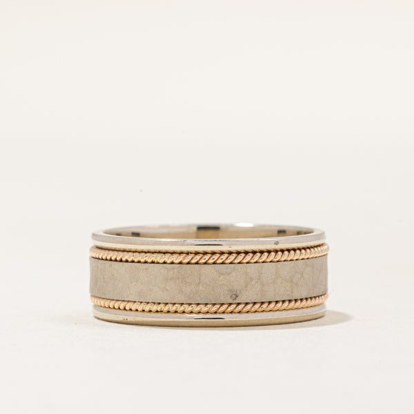 14k Two Tone Gold Band | SZ 10 |