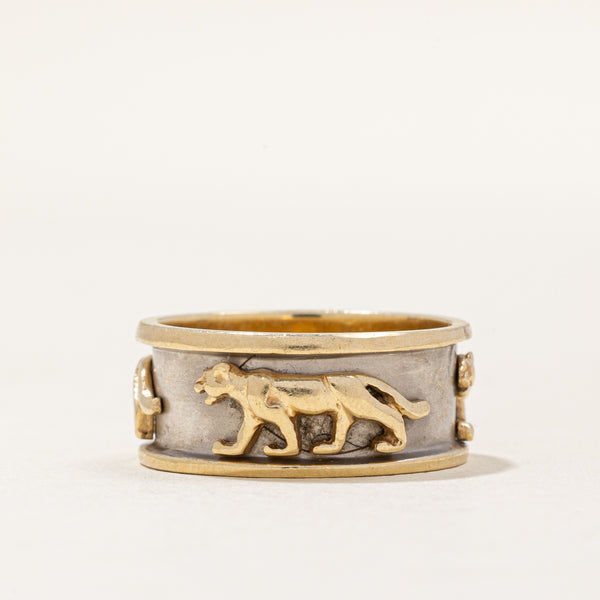 14k Two Tone Gold Panther Ring | SZ 8.5 |