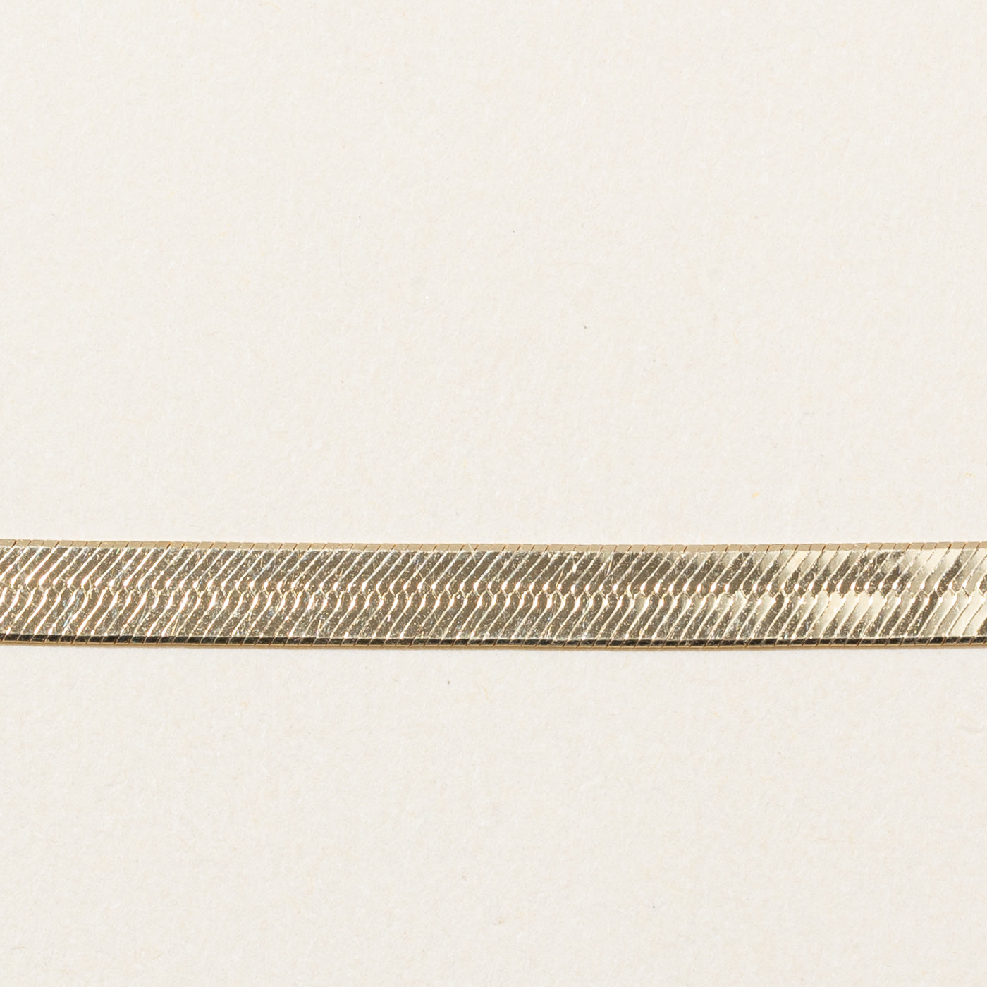 14k Yellow Gold Herringbone Bracelet | 7" |