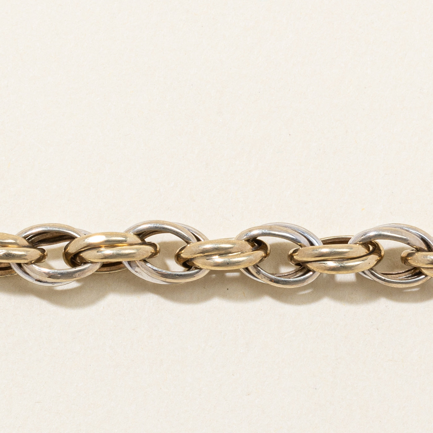 10k Two Tone Gold Bracelet | 7.5" |