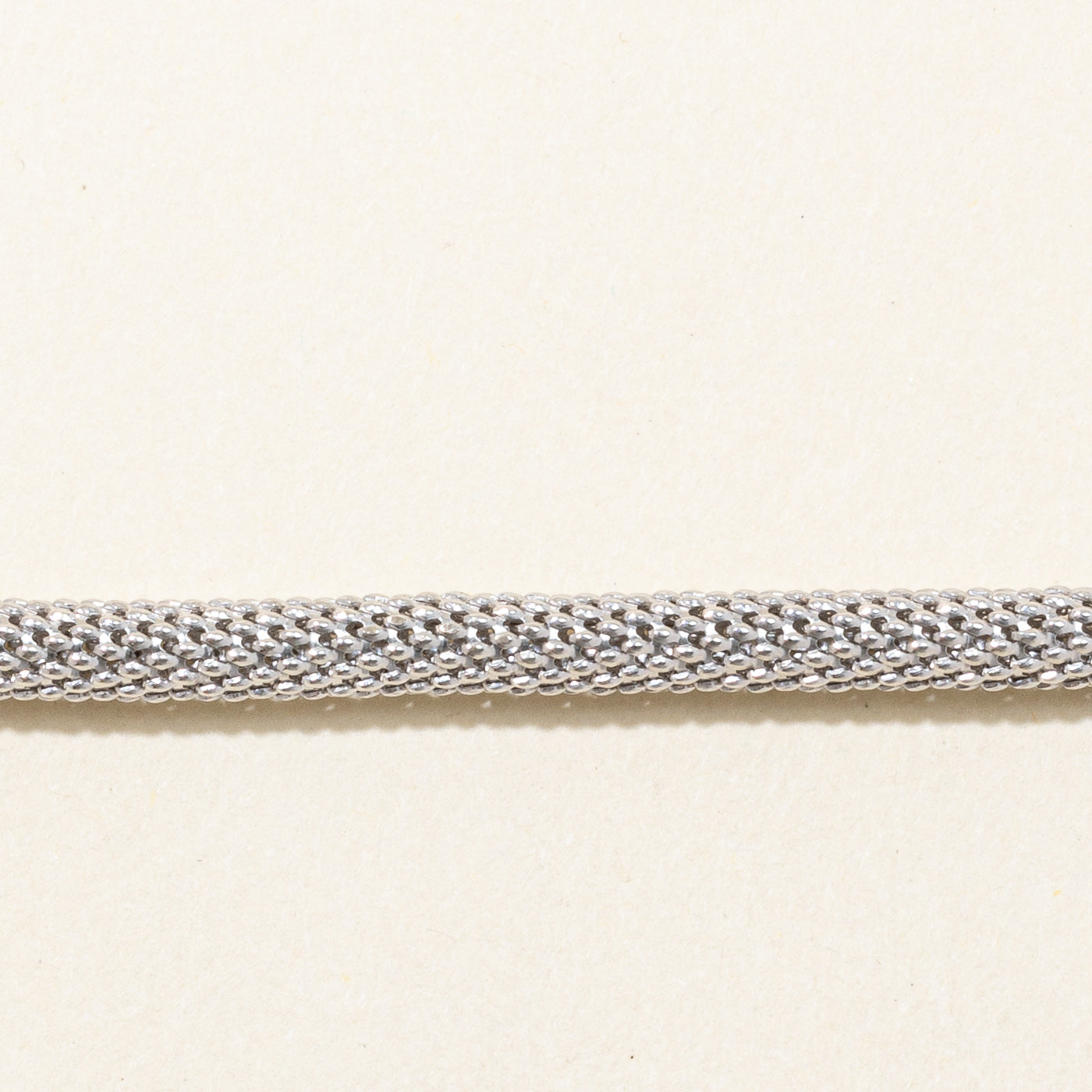 Italian 18k White Gold Bracelet | 8" |