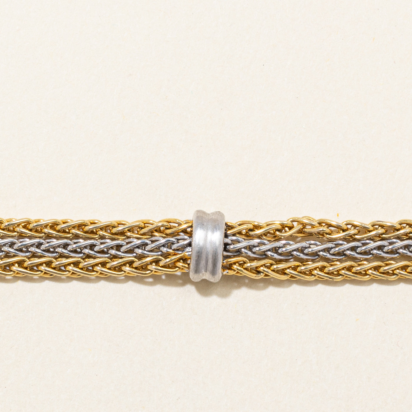 14k Two Tone Gold Bracelet | 7" |
