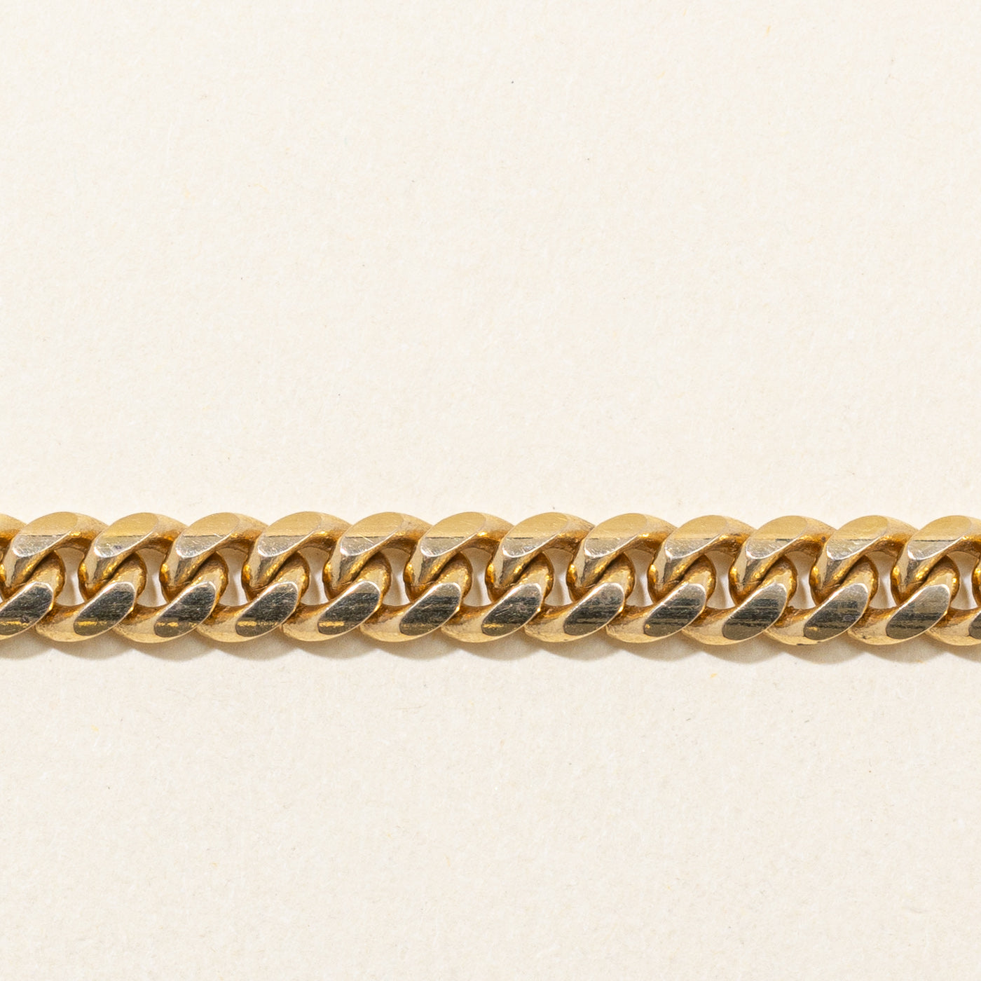 10k Yellow Gold Cuban Link Bracelet | 8