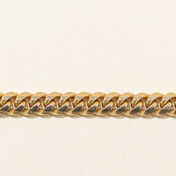 10k Yellow Gold Cuban Link Bracelet | 8