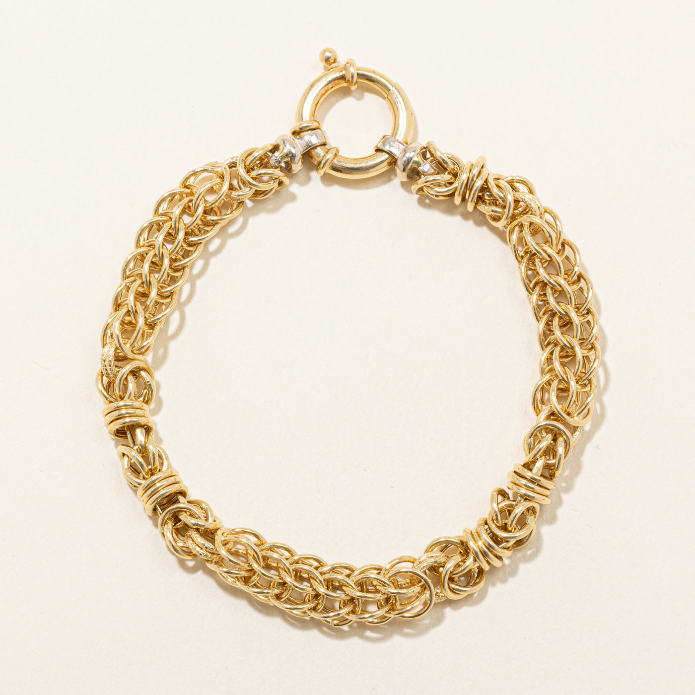 Italian 18k Yellow Gold Bracelet | 8