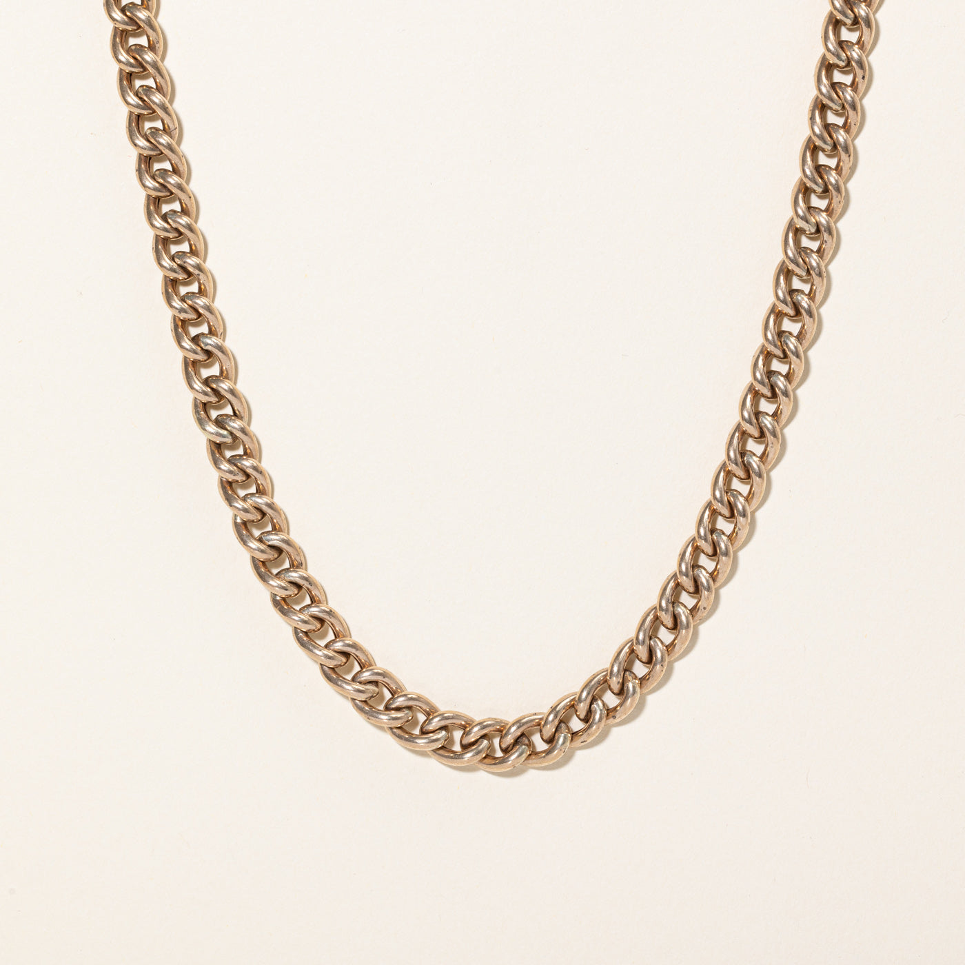 9k Two Tone Gold Toggle Clasp Necklace | 17" |