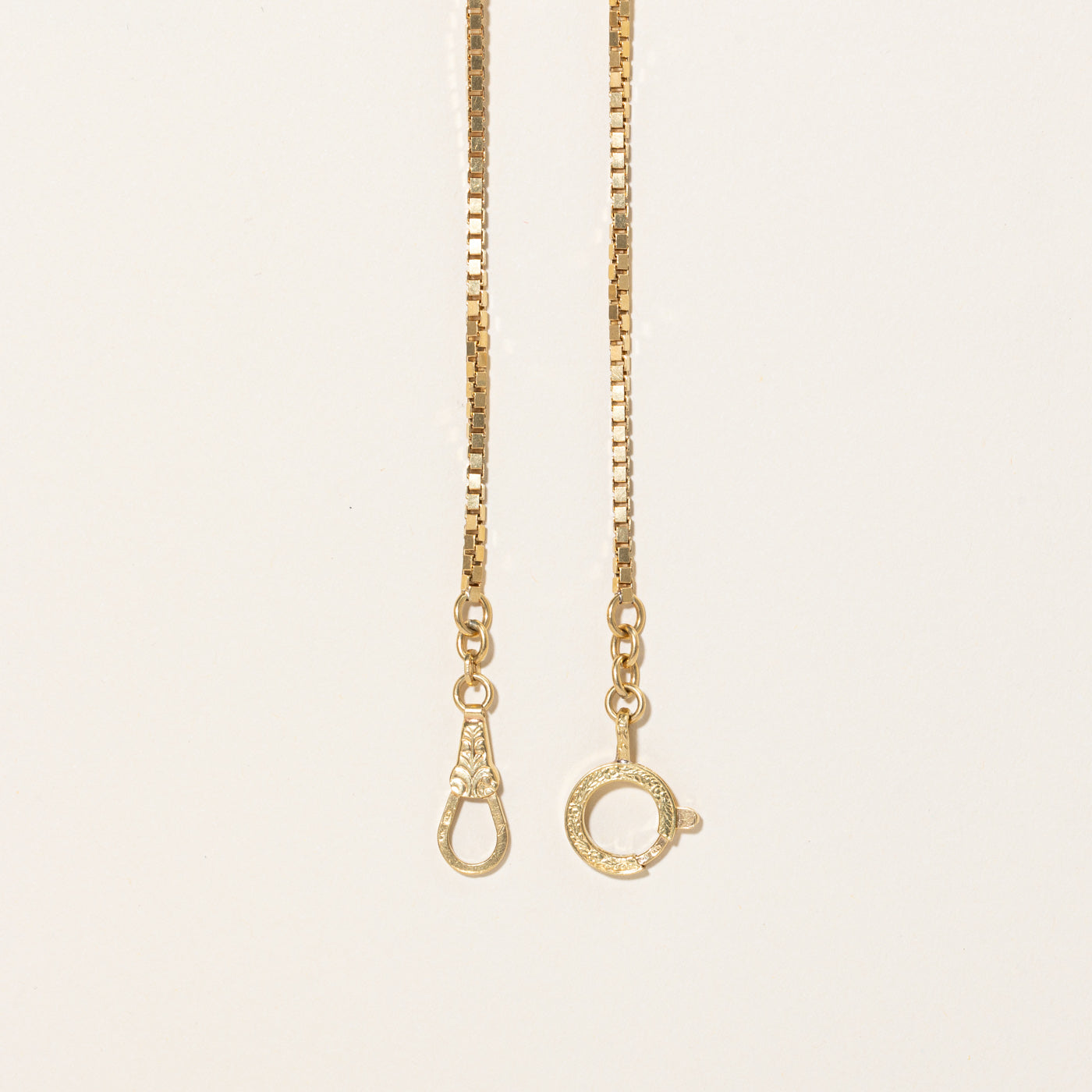 18k Yellow Gold Box Chain | 13" |