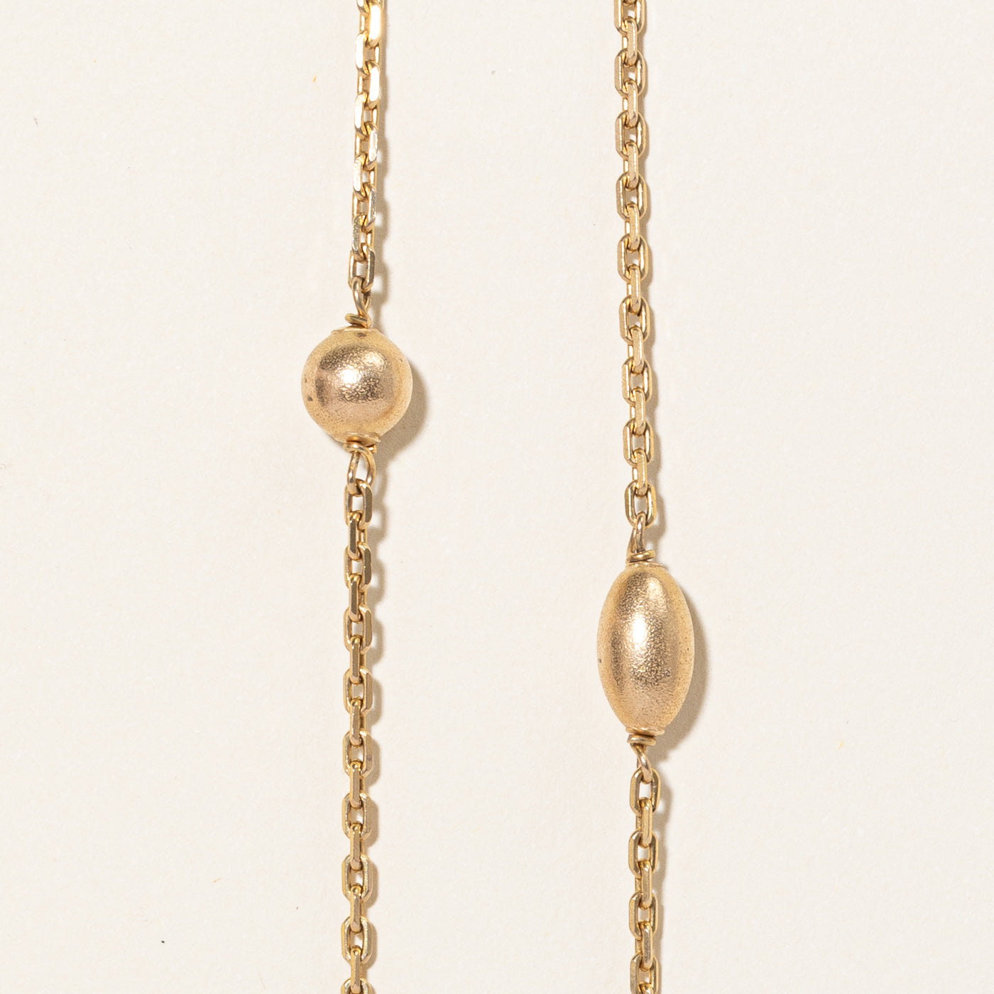 10k Yellow Gold Satellite Chain Necklace | 28" |
