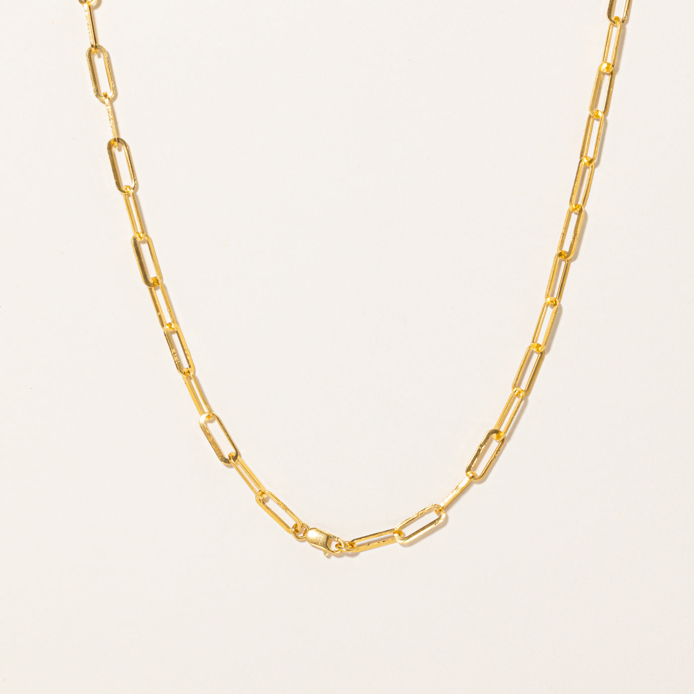 22k Yellow Gold Paperclip Chain | 24" |