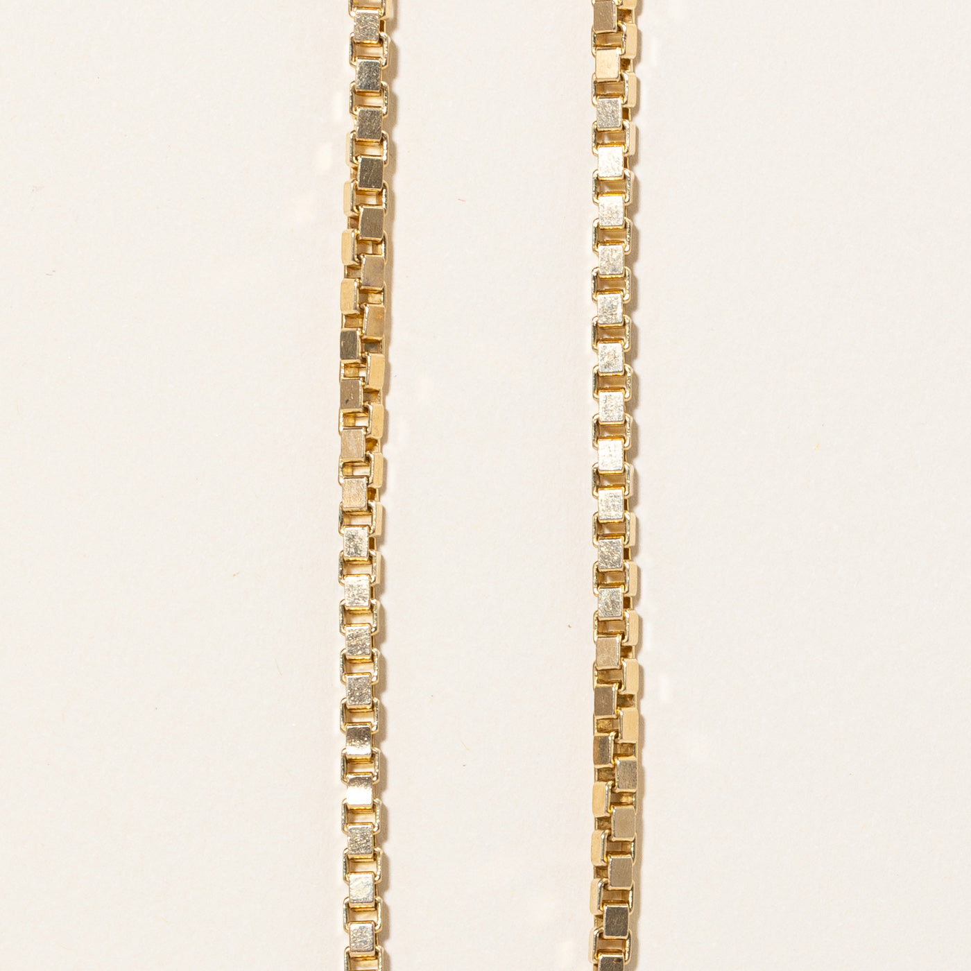 14k Yellow Gold Box Link Chain | 24