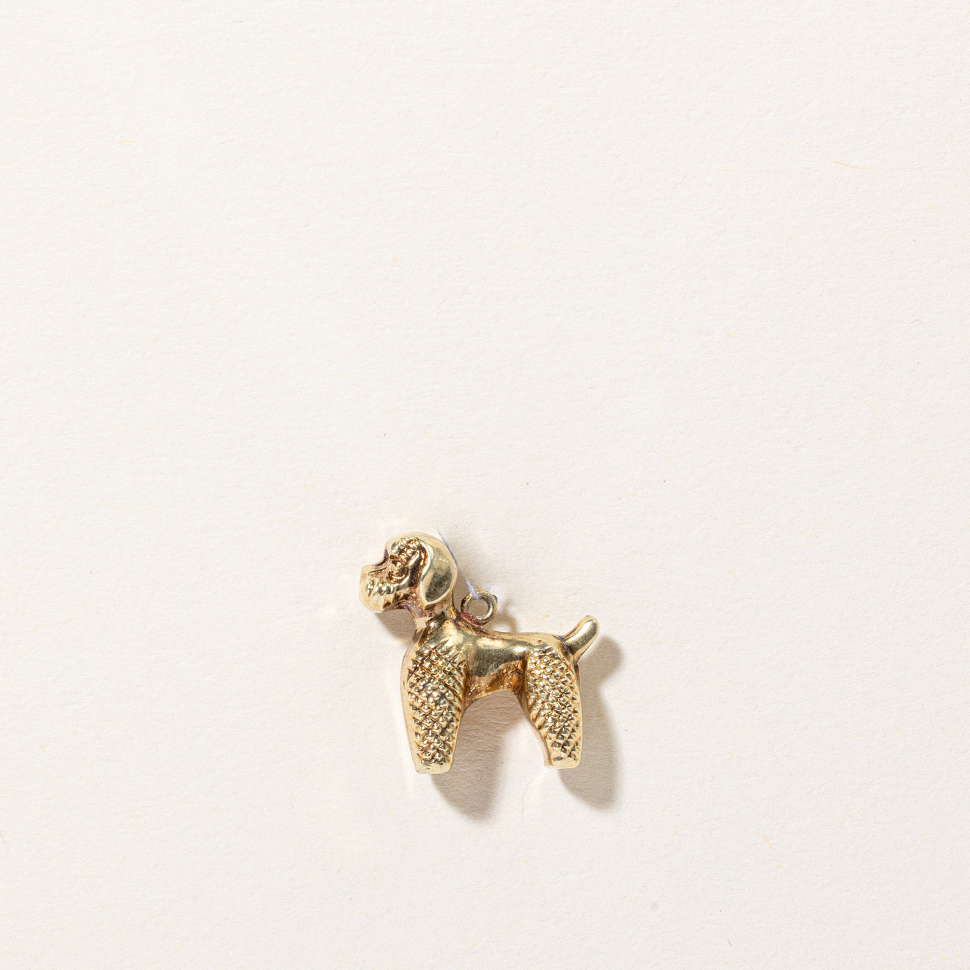 14k Yellow Gold Dog Charm