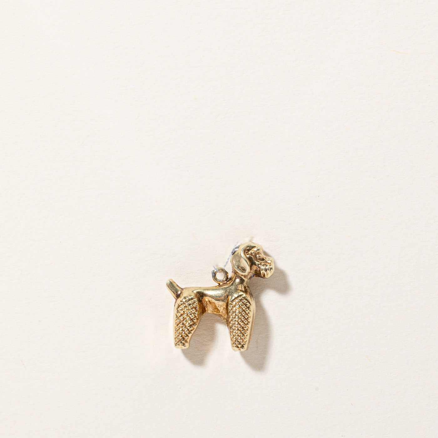 14k Yellow Gold Dog Charm