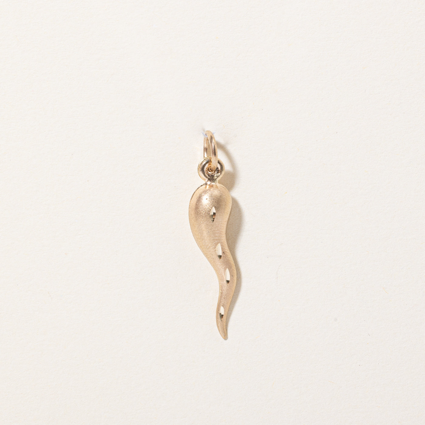 10k Yellow Gold Cornicello Charm